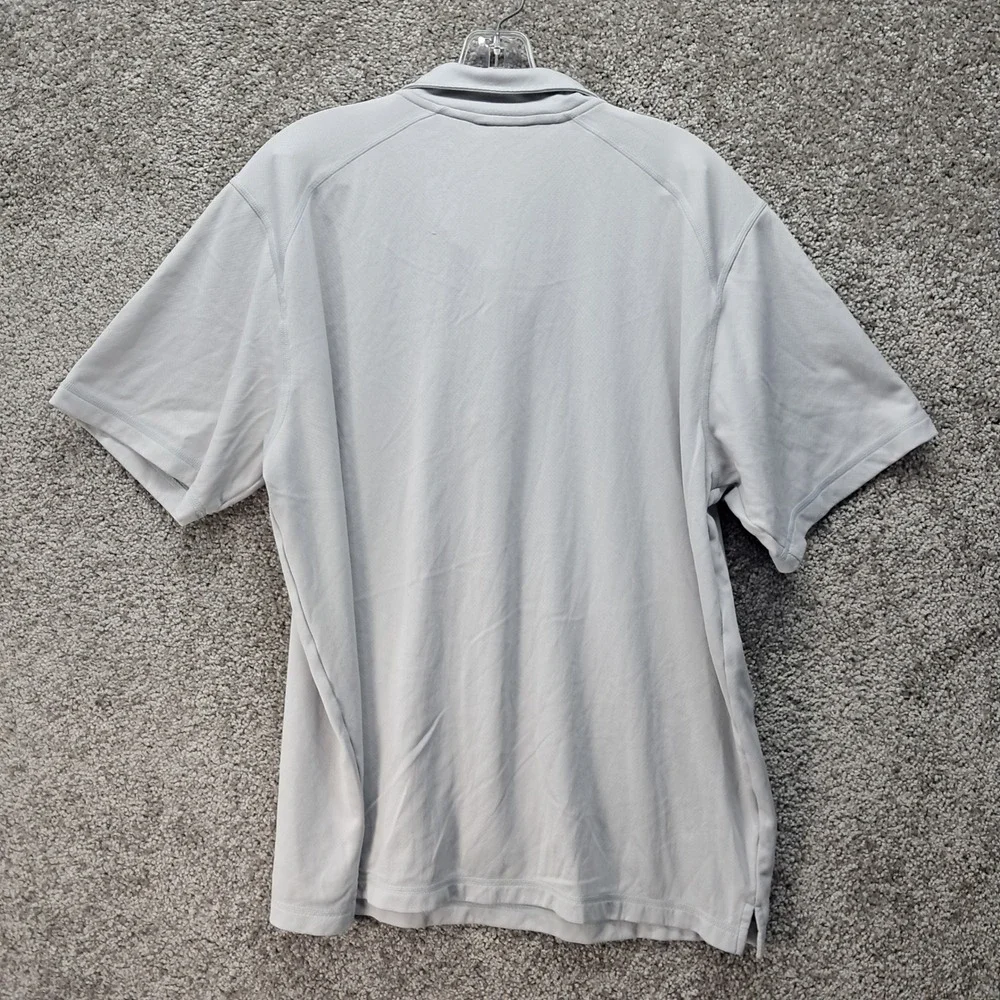The North‎ Face Mens Gray Short Sleeve Polo Shirt Performance Active Golf Hiking